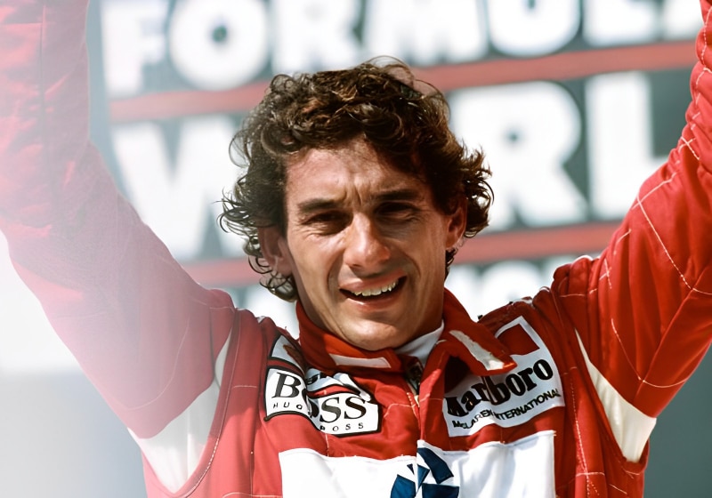 imagem do atleta Ayrton Senna 