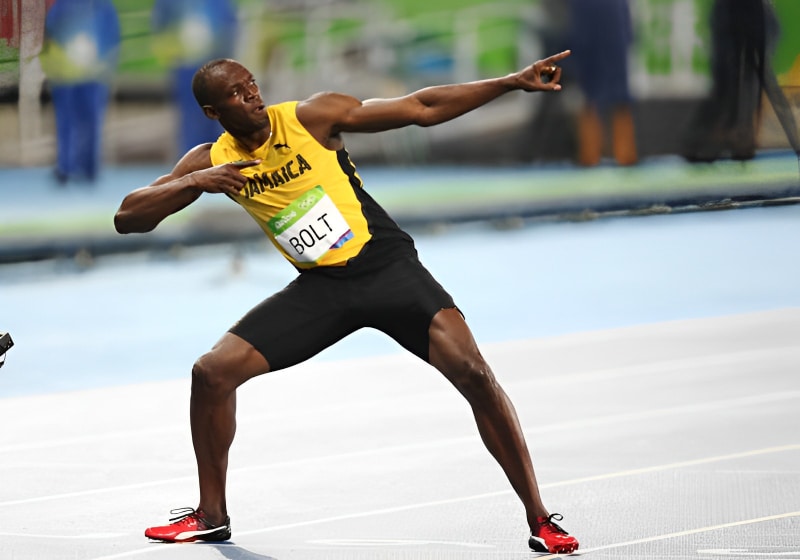 imagem do atleta Usain Bolt