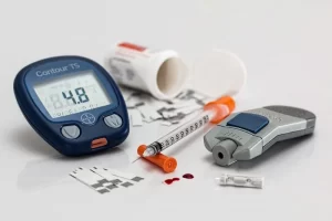 materiais para medir a insulina no sangue